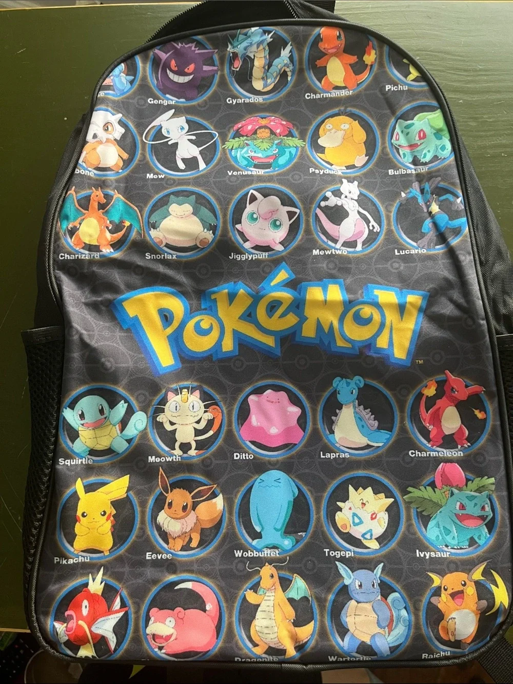 Pokemon matching backpack
